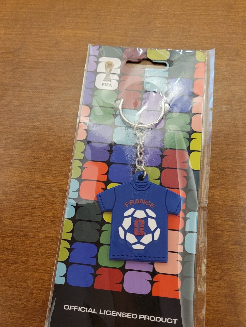 France FIFA Blue Jersey Keychain, New